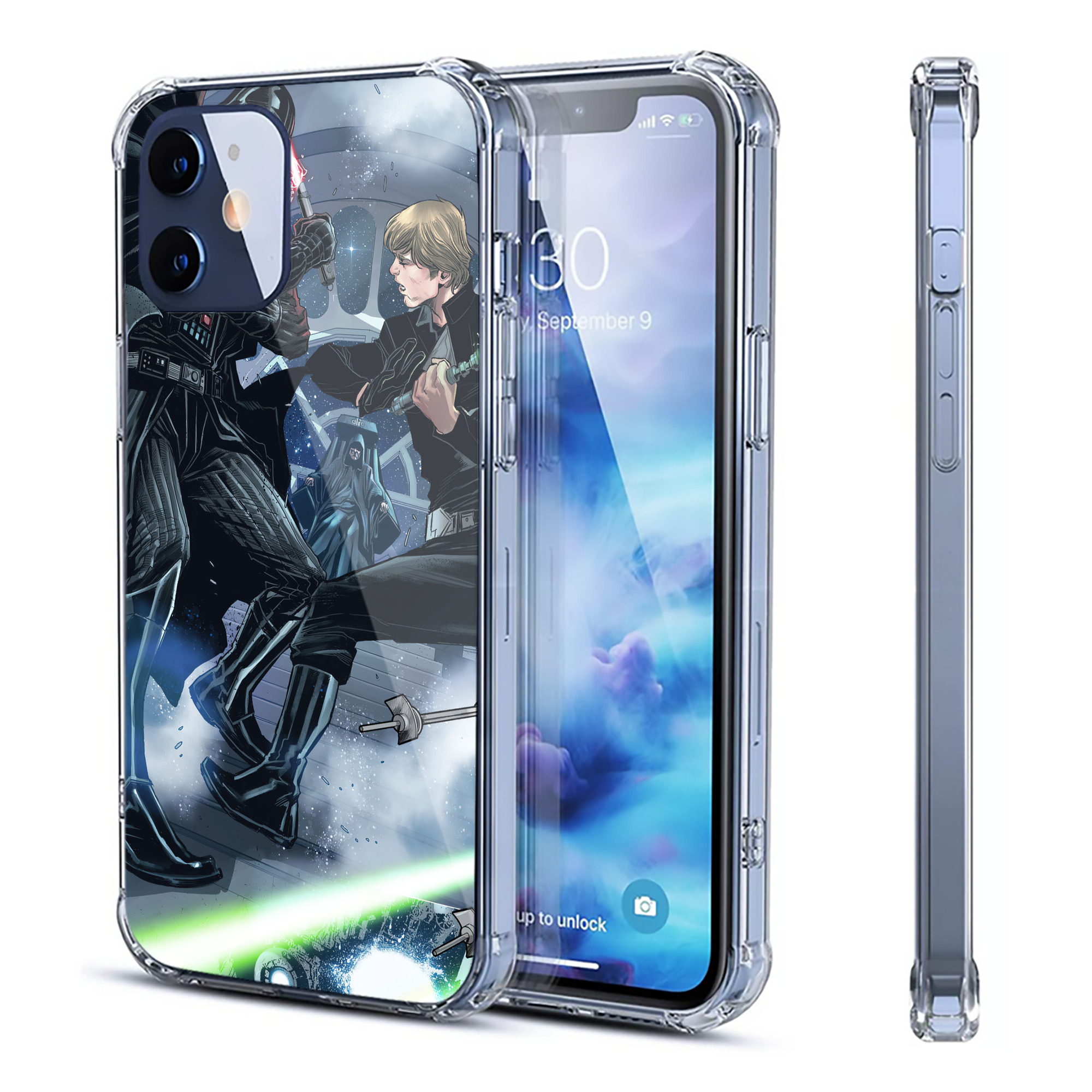（画像用） スター・ウォーズ Star Wars 【iPhone 12シリーズ対応】透明スマホケース（クリアソフトケース）